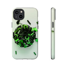 Lade das Bild in den Galerie-Viewer, iPhone 14 Plus Glossy Green Kiss Gummi Hard Phone Case

