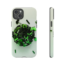 Lade das Bild in den Galerie-Viewer, iPhone 15 Plus Glossy Green Kiss Gummi Hard Phone Case
