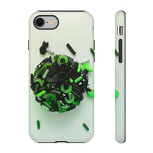 Lade das Bild in den Galerie-Viewer, iPhone 8 Glossy Green Kiss Gummi Hard Phone Case
