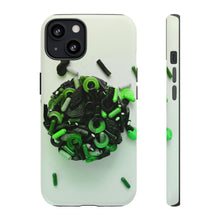 Lade das Bild in den Galerie-Viewer, iPhone 13 Matte Green Kiss Gummi Hard Phone Case
