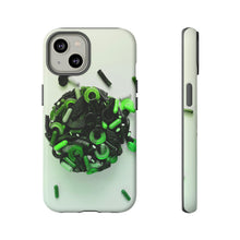 Lade das Bild in den Galerie-Viewer, iPhone 14 Matte Green Kiss Gummi Hard Phone Case
