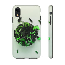 Lade das Bild in den Galerie-Viewer, iPhone XR Matte Green Kiss Gummi Hard Phone Case
