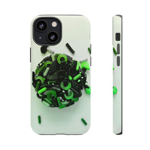 Lade das Bild in den Galerie-Viewer, iPhone 13 Mini Matte Green Kiss Gummi Hard Phone Case
